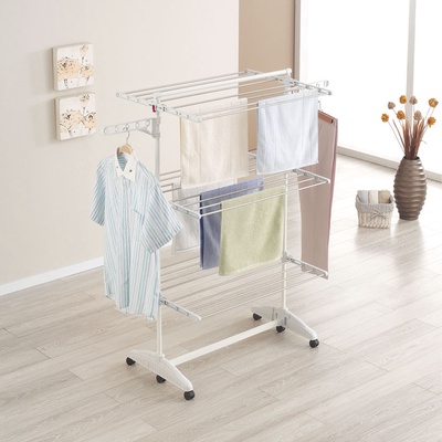 Tendedero Torre Plegable 3 Niveles con Ruedas